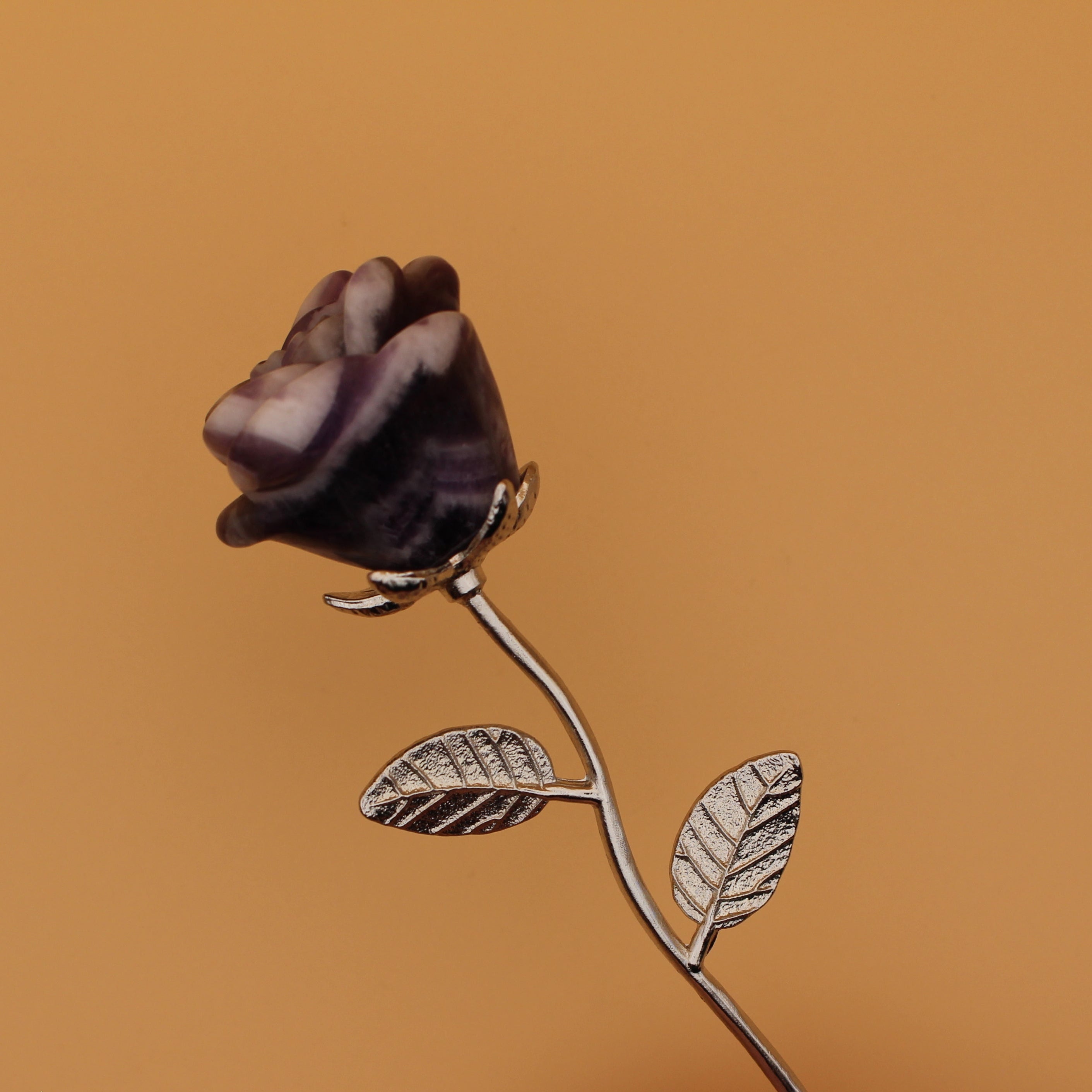 Crystal Rose – Fiore unico fatto di pietre preziose
