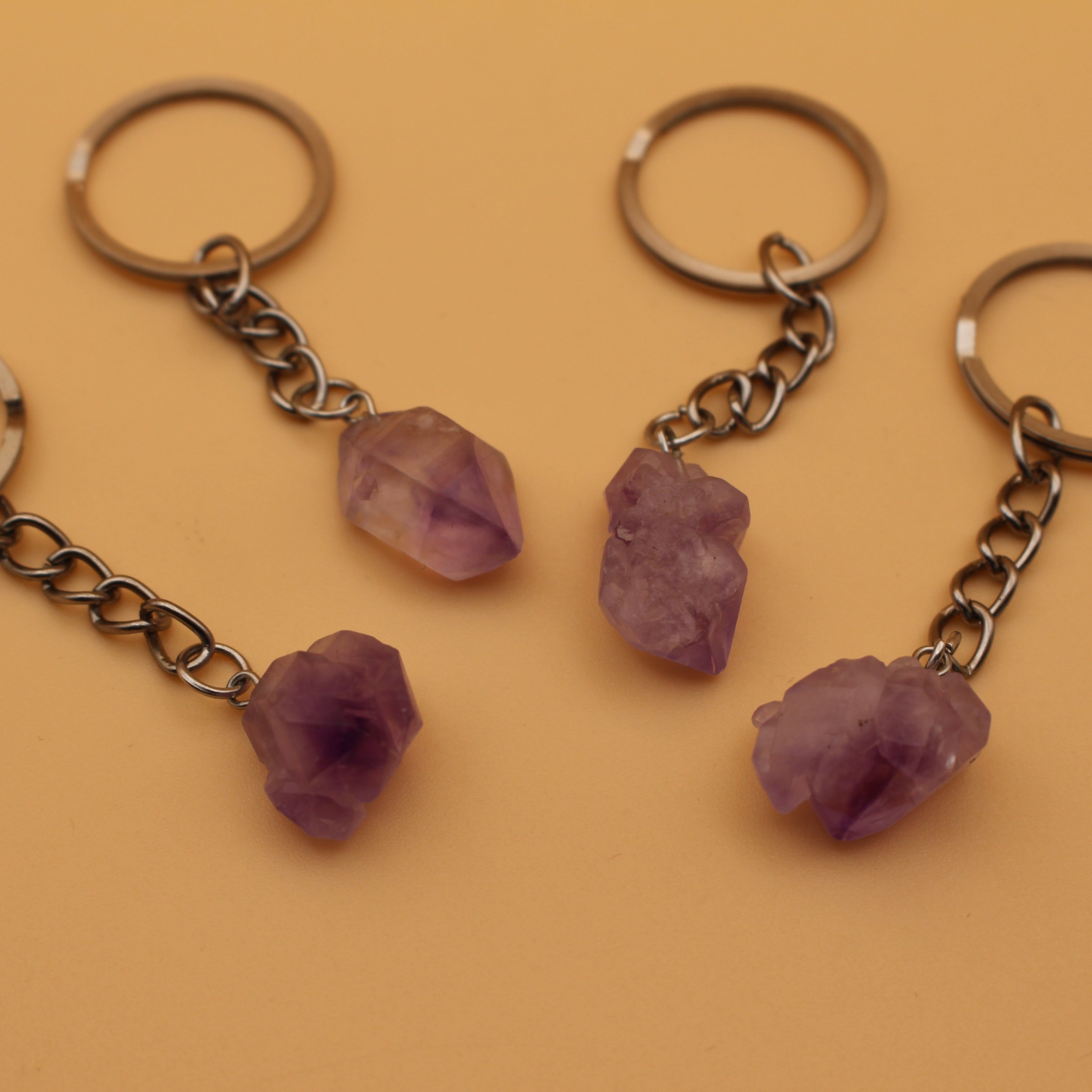 Amethyst Schlüsselanhänger – für unterwegs