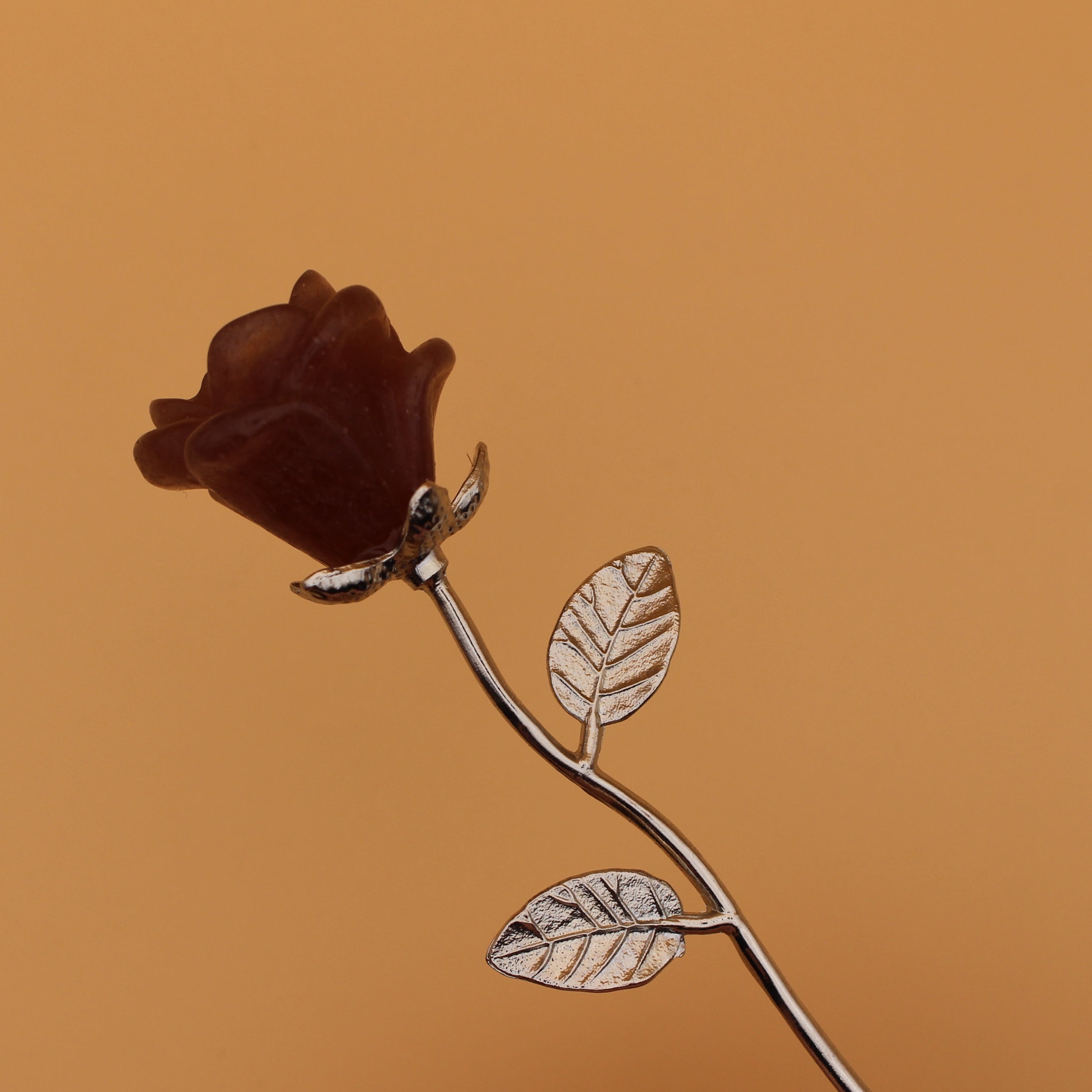 Crystal Rose – Fiore unico fatto di pietre preziose