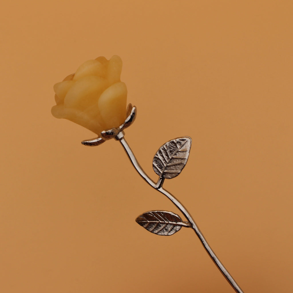 Crystal Rose – Unique flower made of gemstone