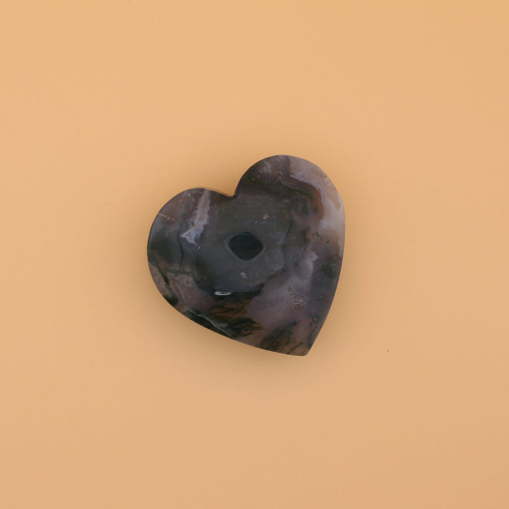 Cuore di Mossagate – Pietra naturale per la messa a terra e l'energia del cuore
