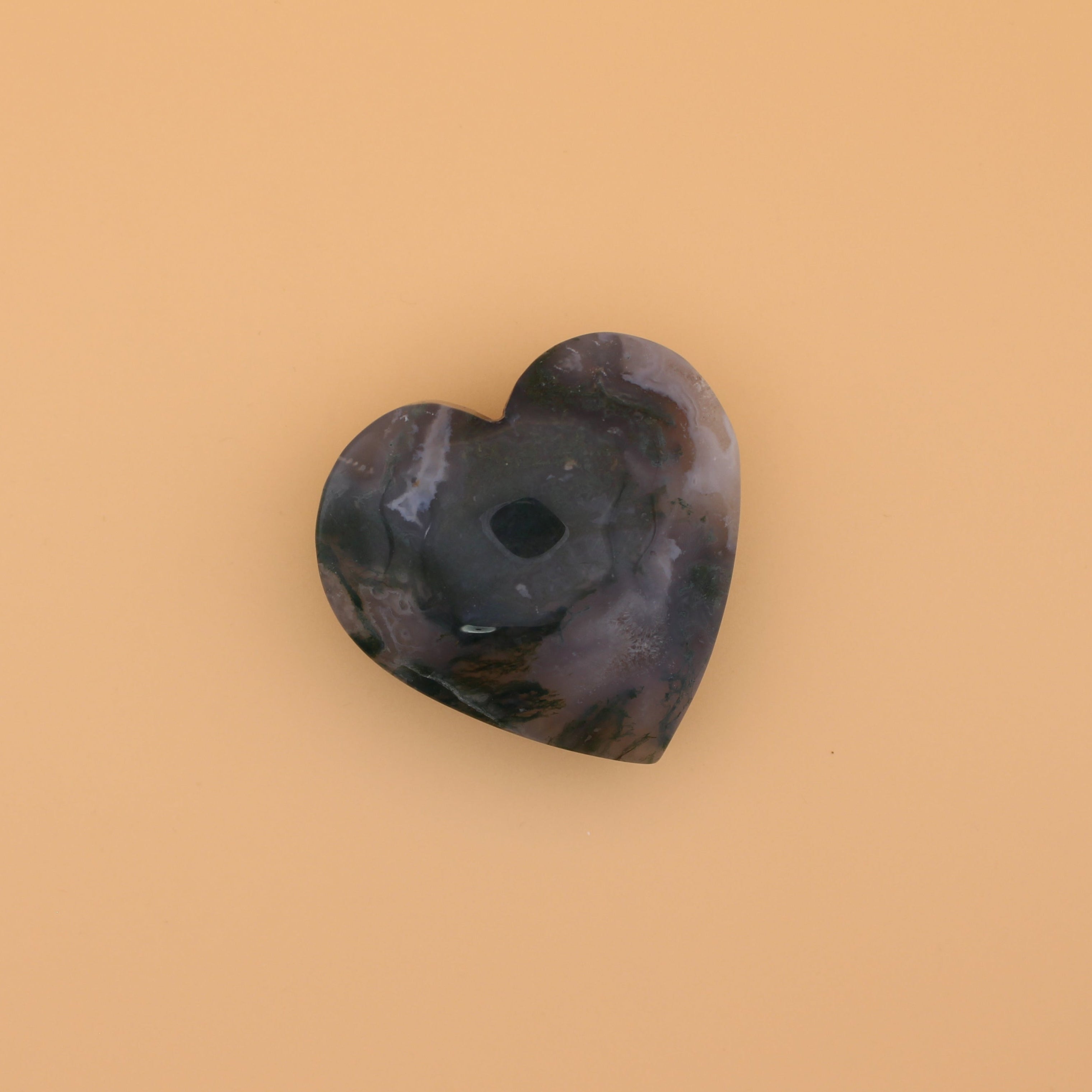 Cuore di Mossagate – Pietra naturale per la messa a terra e l'energia del cuore