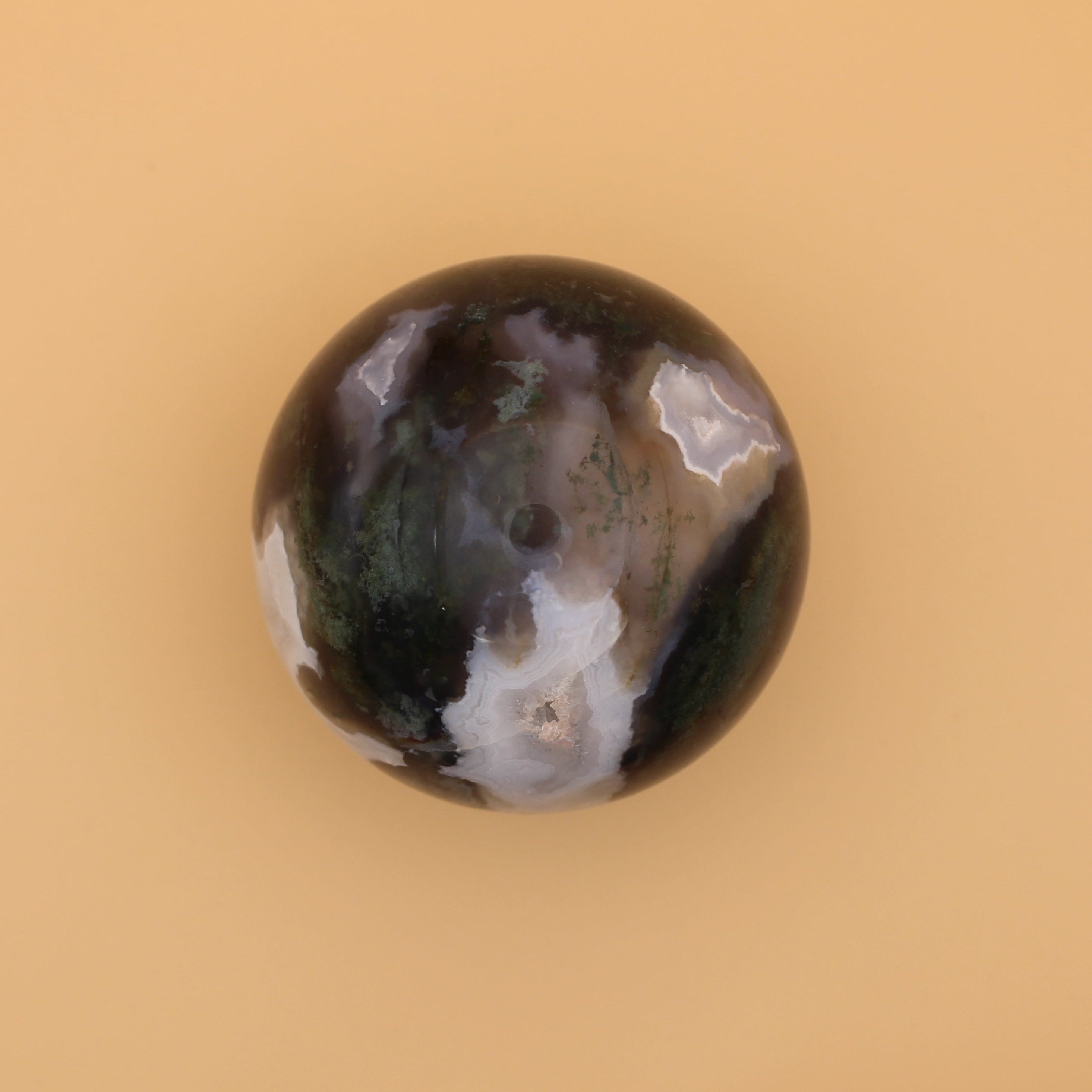 Cuore di Mossagate – Pietra naturale per la messa a terra e l'energia del cuore