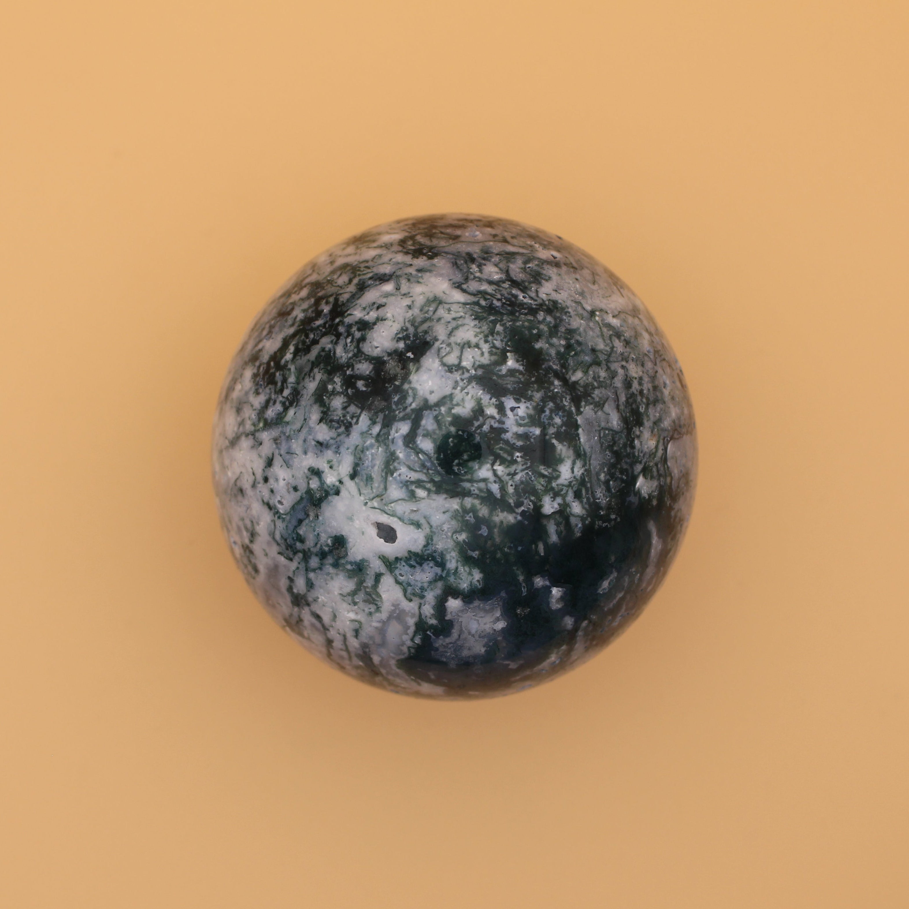 Cuore di Mossagate – Pietra naturale per la messa a terra e l'energia del cuore