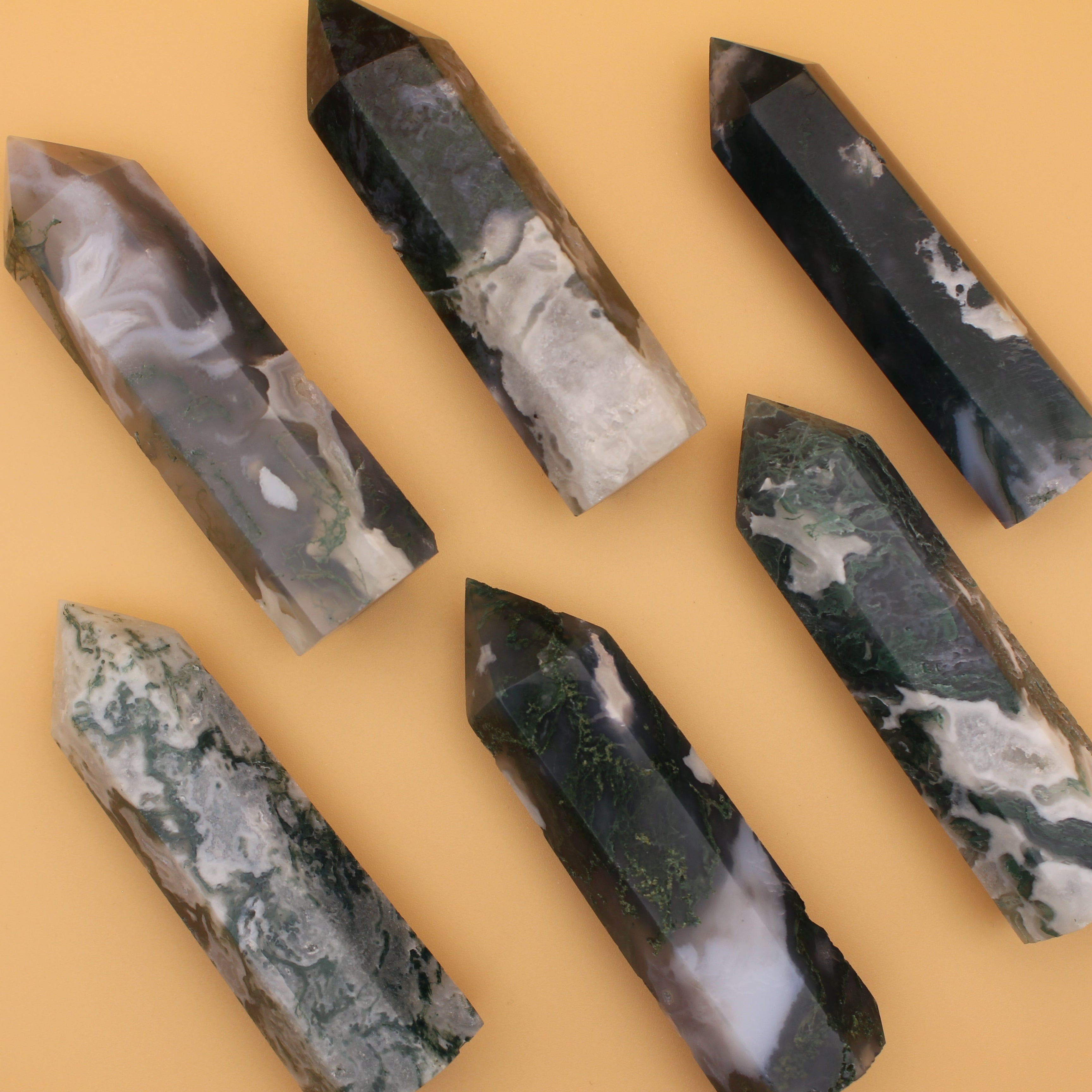 Cuore di Mossagate – Pietra naturale per la messa a terra e l'energia del cuore