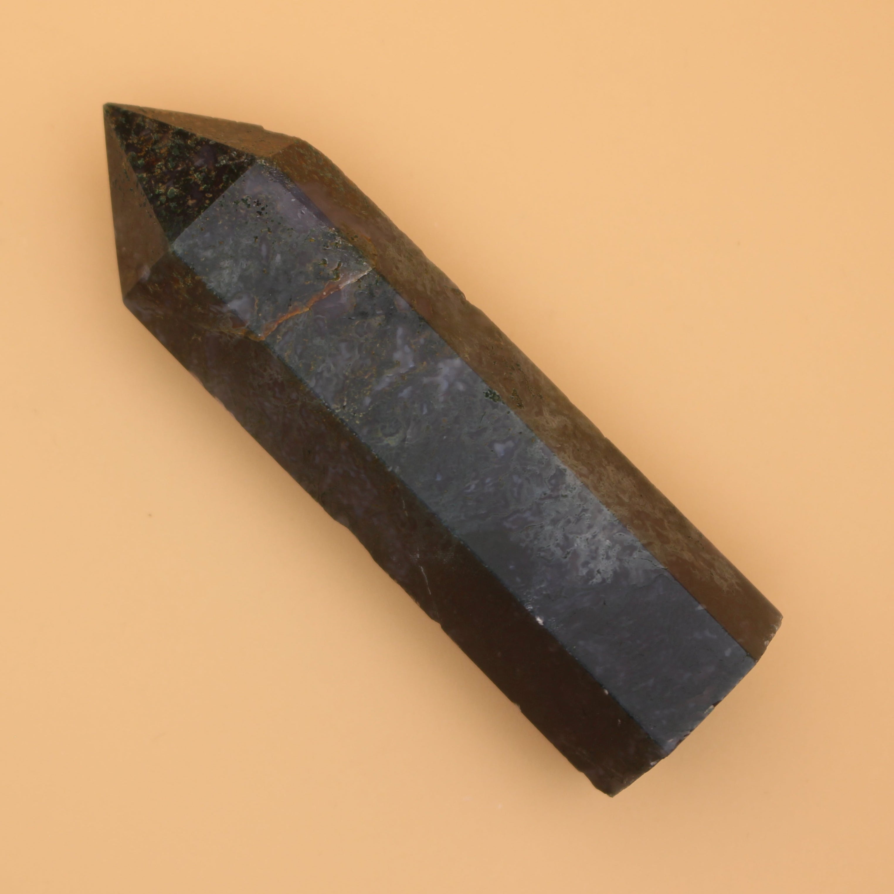 Cuore di Mossagate – Pietra naturale per la messa a terra e l'energia del cuore