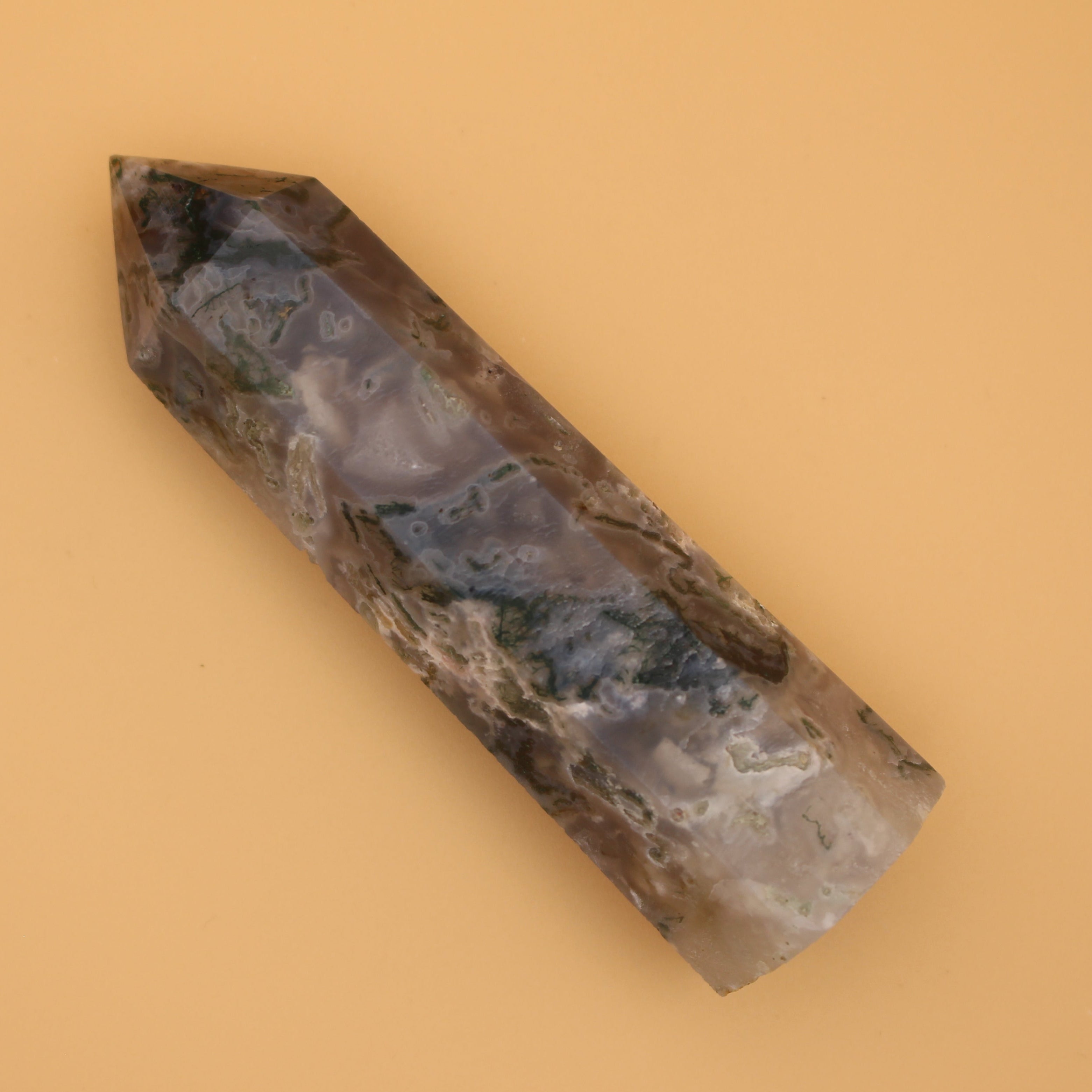 Cuore di Mossagate – Pietra naturale per la messa a terra e l'energia del cuore