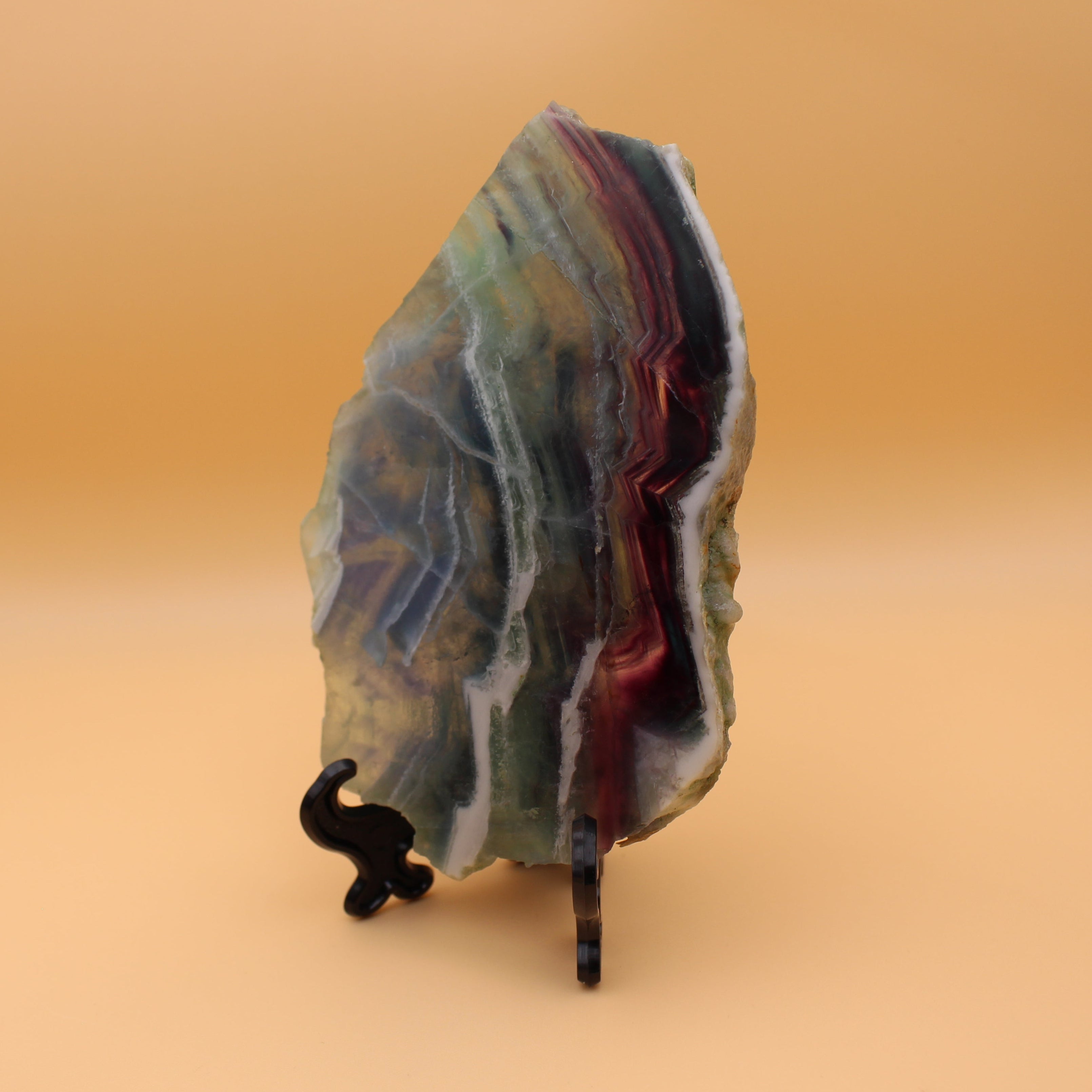 Lastra di fluorite arcobaleno – Pietra di purezza con vibrazione colorata