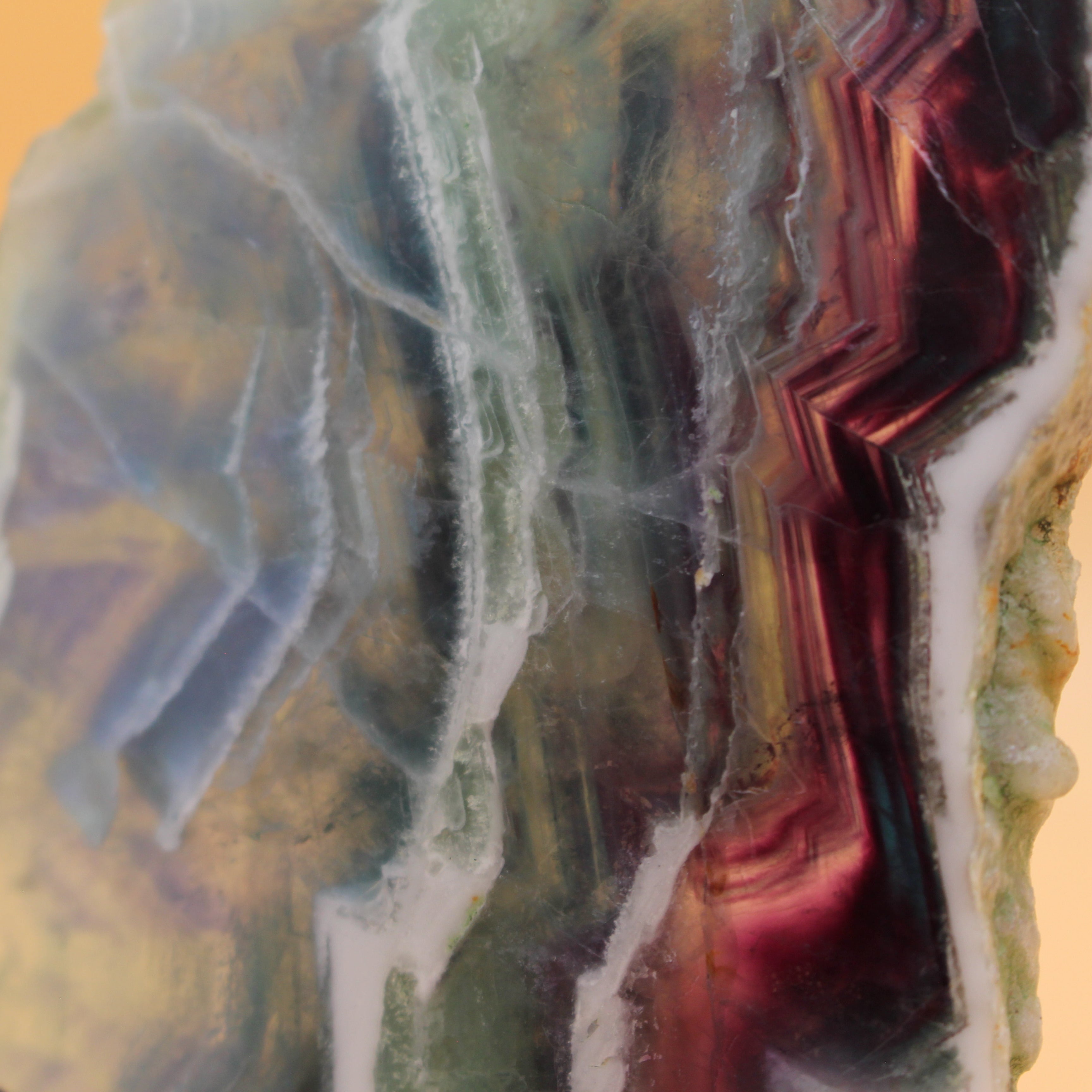 Lastra di fluorite arcobaleno – Pietra di purezza con vibrazione colorata